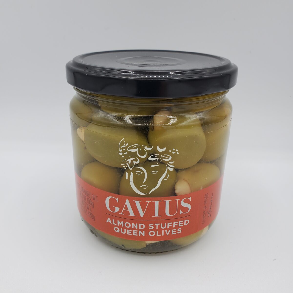 Gavius Queen Olives Stuffed w/Natural Whole Almonds