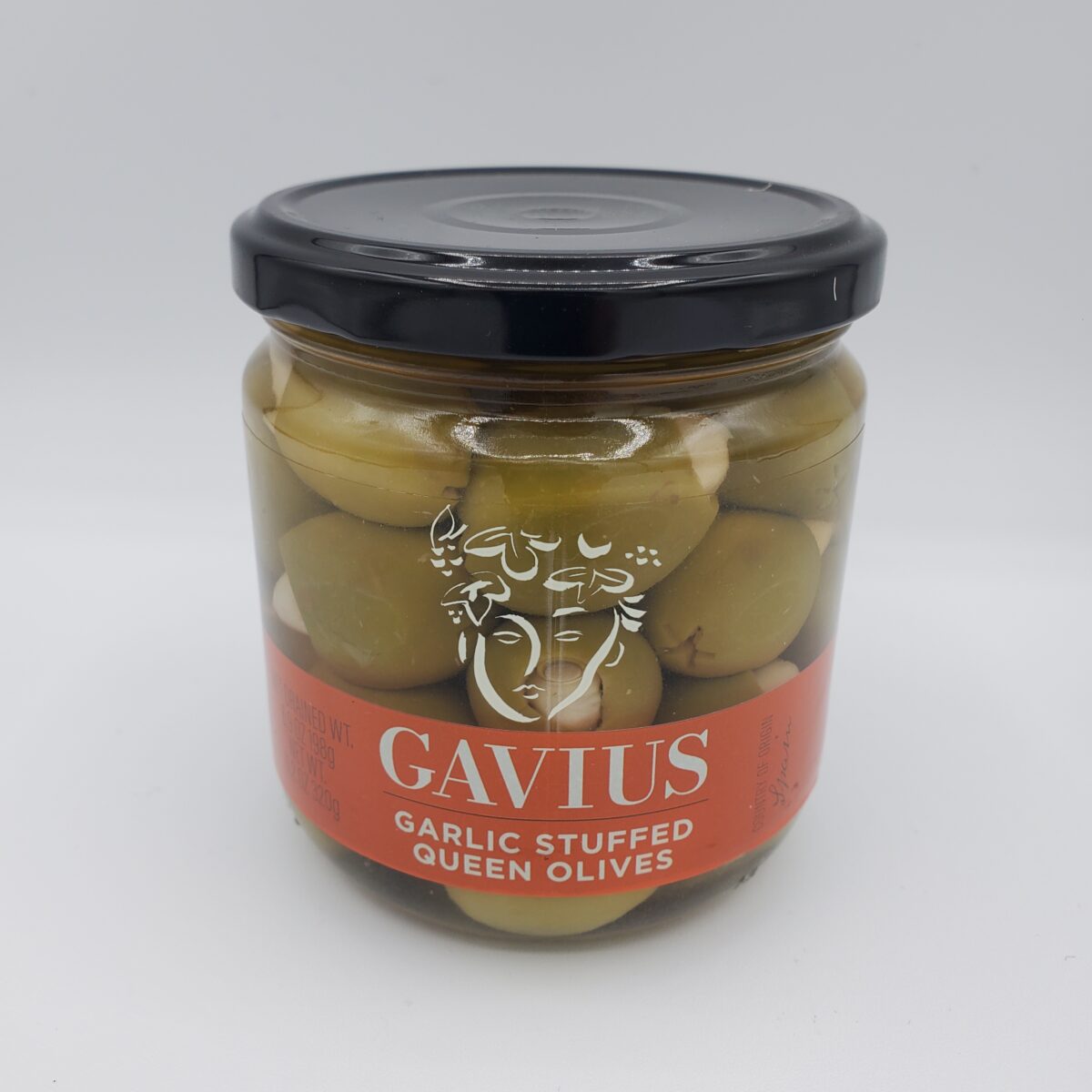 Gavius Queen Olives Stuffed w/ Garlic