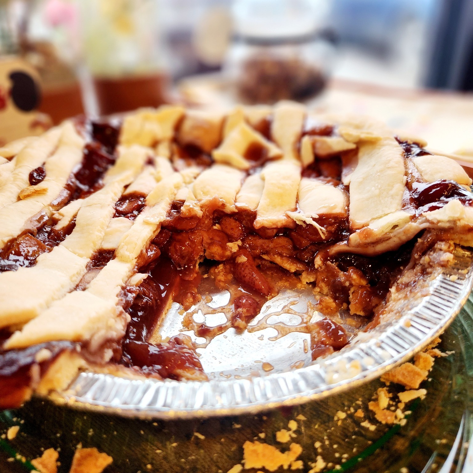 Fresh Strawberry and Chocolate Balsamic Pie