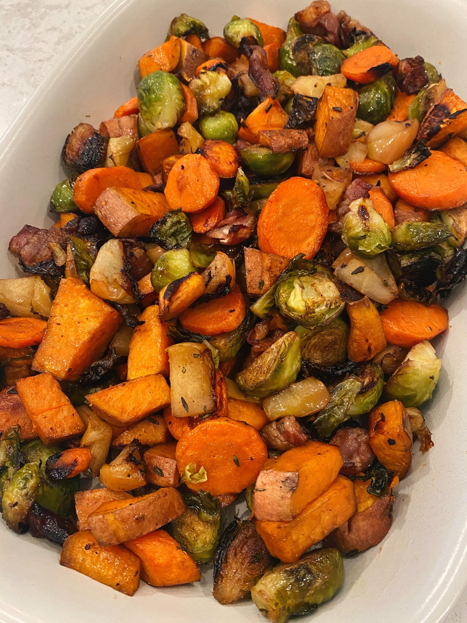 Bourbon Maple Roasted Vegetables