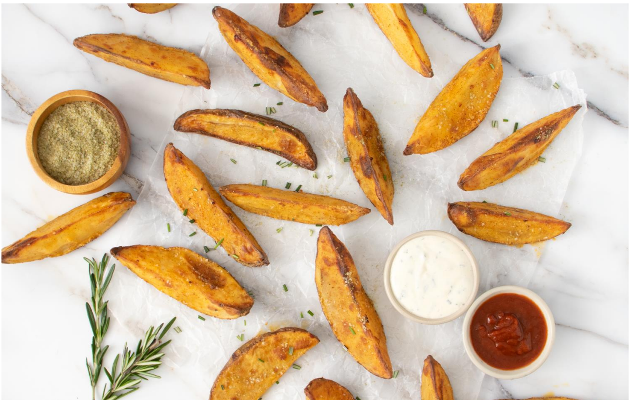 Rosemary Sea Salt Potato Wedges