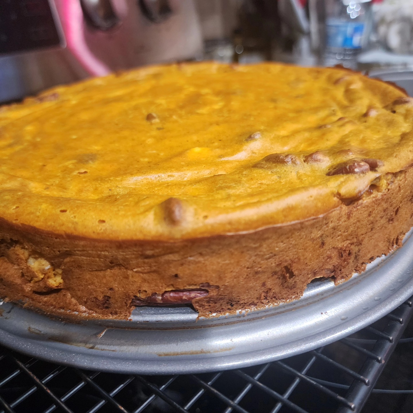 Gluten Free, No Crust, NSA Pumpkin Cheesecake
